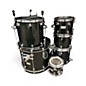 Used Mapex 6 Piece SATURN SERIES SHELL PACK BLACK Drum Kit