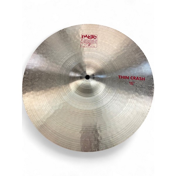 Used Paiste 16in 2002 Thin Crash Cymbal