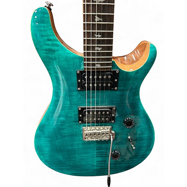 Used PRS SE CUSTOM 24-08 TURQUOISE Solid Body Electric Guitar