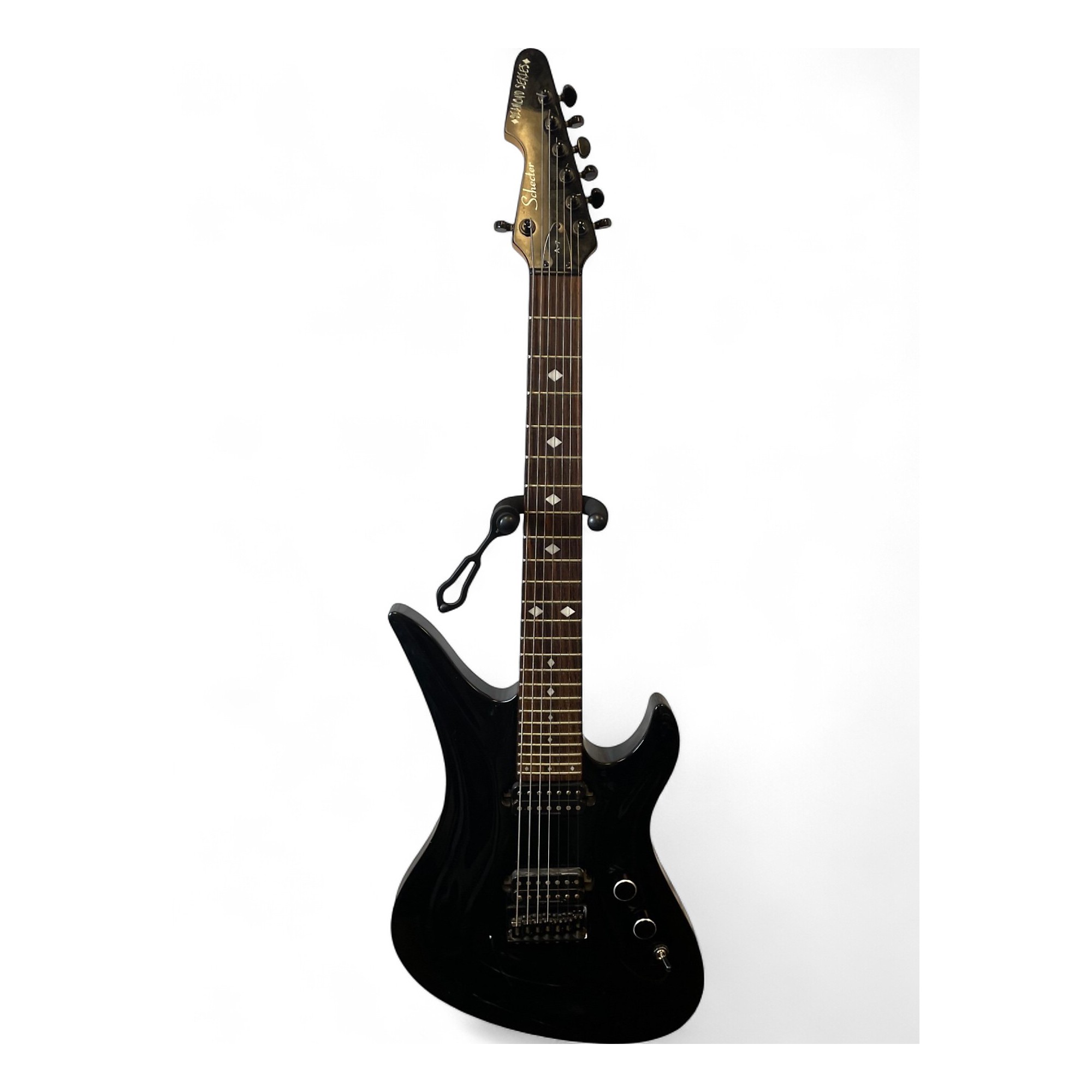 Used Schecter Guitar Research Diamond series A-7 Black Solid Body