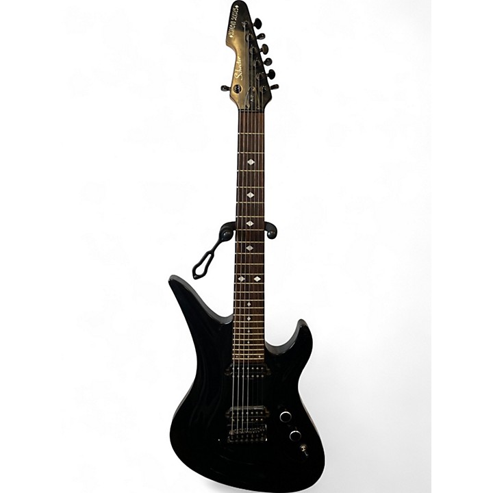 Used Schecter Guitar Research Diamond series A-7 Black Solid Body