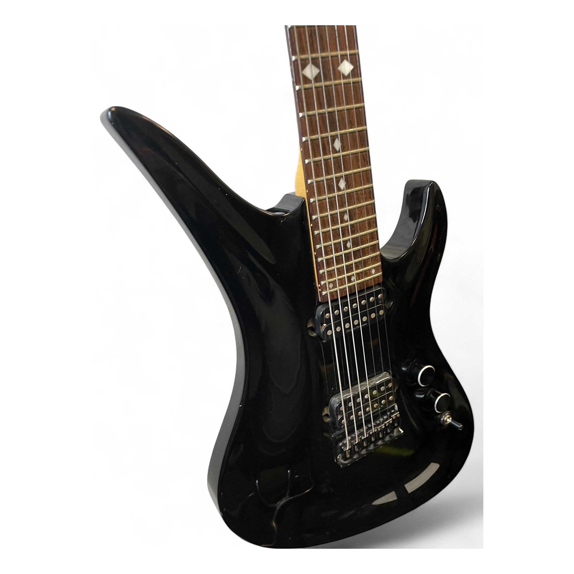 Used Schecter Guitar Research Diamond series A-7 Black Solid Body