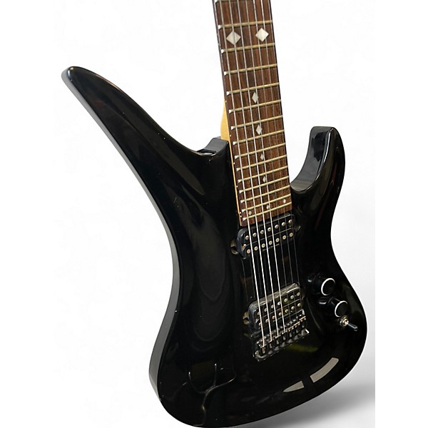 Used Schecter Guitar Research Diamond series A-7 Black Solid Body Electric Guitar