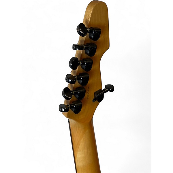 Used Schecter Guitar Research Diamond series A-7 Black Solid Body Electric Guitar