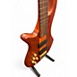 Used Schecter Guitar Research Stiletto Studio 4 String Fretless Worn Natural Electric Bass Guitar