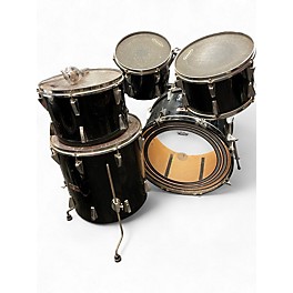 Used Yamaha 5 Piece Vintage MIJ Custom Shell Pack Black Drum Kit
