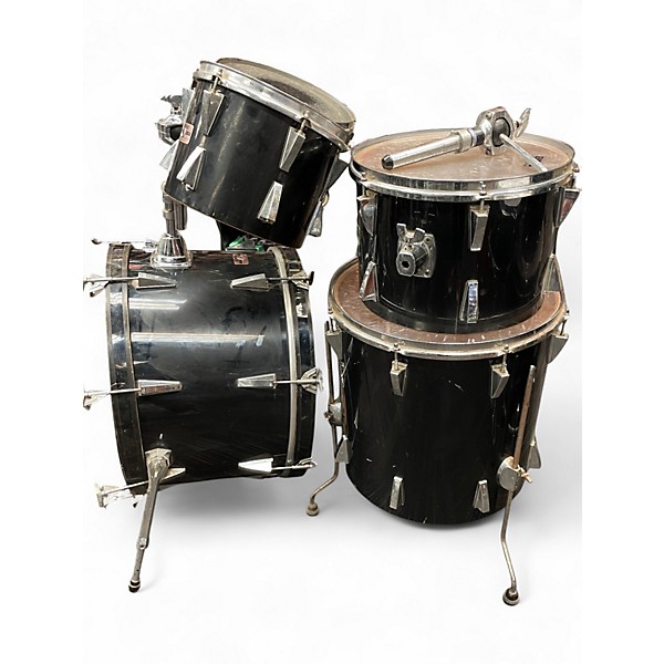 Used Yamaha 5 Piece Vintage MIJ Custom Shell Pack Black Drum Kit