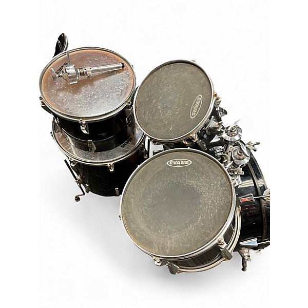 Used Yamaha 5 Piece Vintage MIJ Custom Shell Pack Black Drum Kit