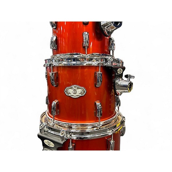 Used Pearl 5 Piece Vision Metallic Orange Drum Kit