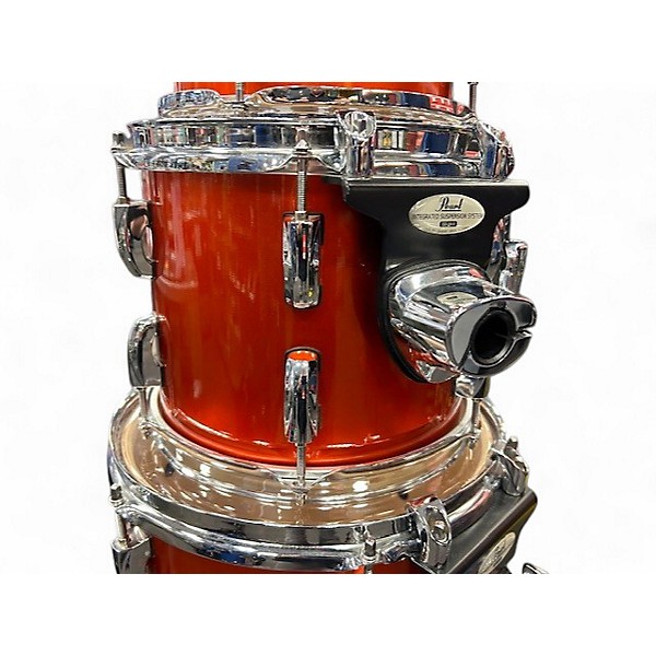 Used Pearl 5 Piece Vision Metallic Orange Drum Kit