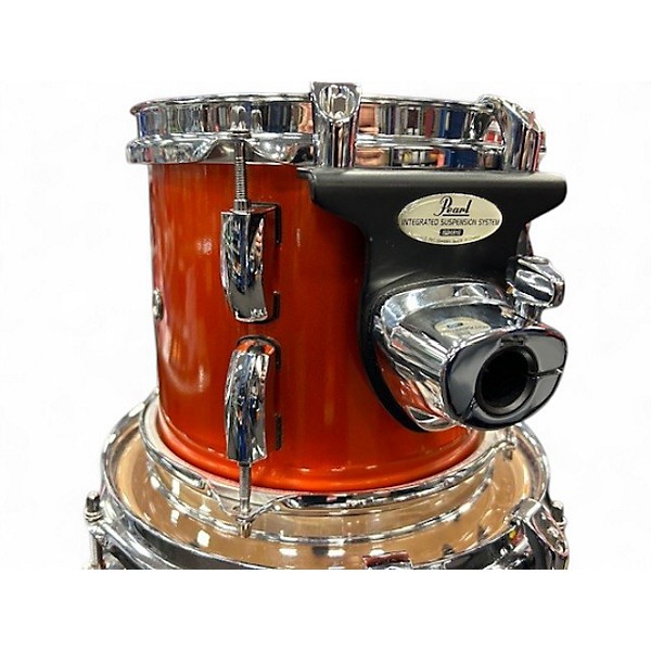Used Pearl 5 Piece Vision Metallic Orange Drum Kit