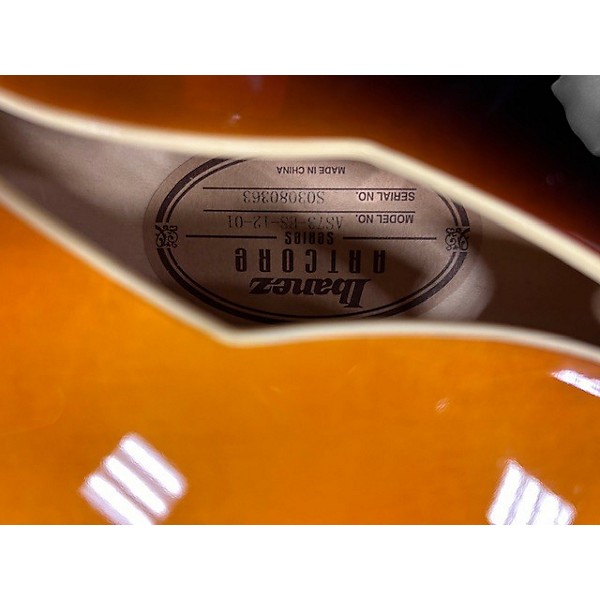 Used 2010s Ibanez AS73 Artcore 2 Tone Sunburst Hollow Body Electric Guitar