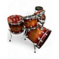 Used TAMA 4 Piece Starclassic Cultured Brown Burl Burst Drum Kit