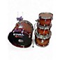 Used TAMA 4 Piece Starclassic Cultured Brown Burl Burst Drum Kit