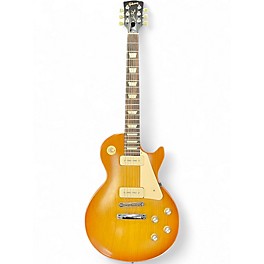 Used 2016 Gibson Les Paul 60s Tribute T Gold Solid Body Electric Guitar