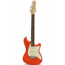 Used John Page Classic ASHBURN Fiesta Red Solid Body Electric Guitar