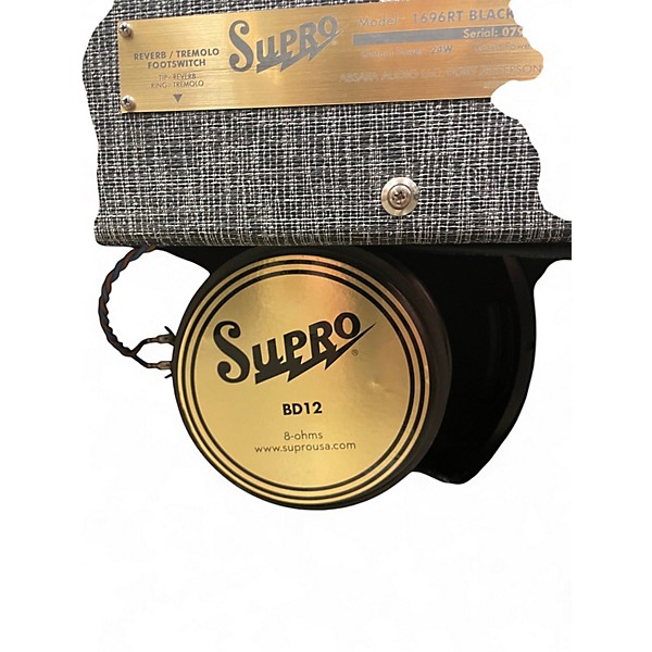 Used Supro 1696RT Black Magic Reverb 1x12 25w Tube Guitar Combo Amp