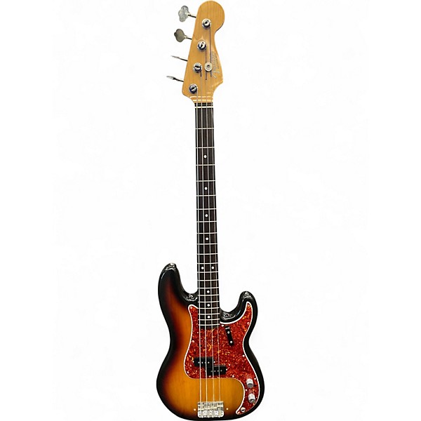 Used Fender American Vintage 1963 Precision Bass 3 Tone Sunburst Electric Bass Guitar