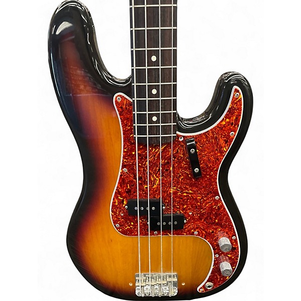 Used Fender American Vintage 1963 Precision Bass 3 Tone Sunburst Electric Bass Guitar