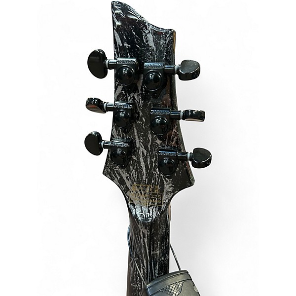 Used Schecter Guitar Research C1 FR-S Silver Mountain Solid Body Electric Guitar