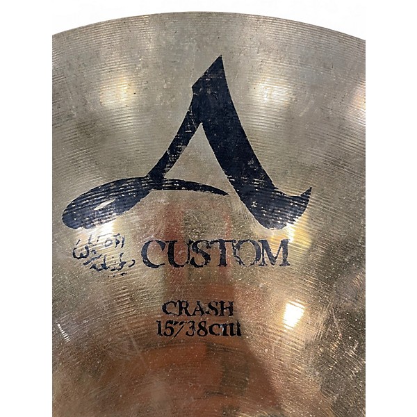 Used Zildjian 15in A Custom Crash Cymbal
