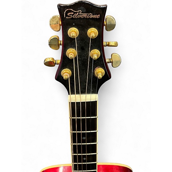 Used 2005 Silvertone SD 50 Natural Acoustic Guitar