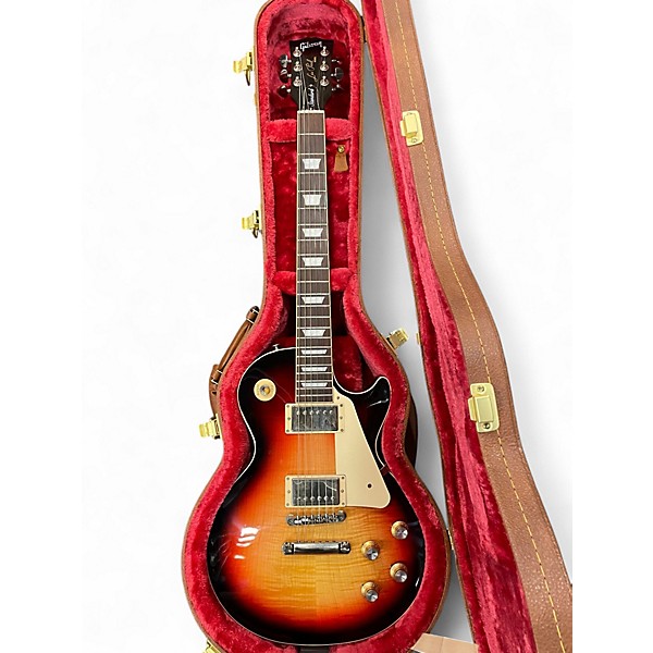 Used Gibson Les Paul Standard 3 Tone Sunburst Solid Body Electric Guitar