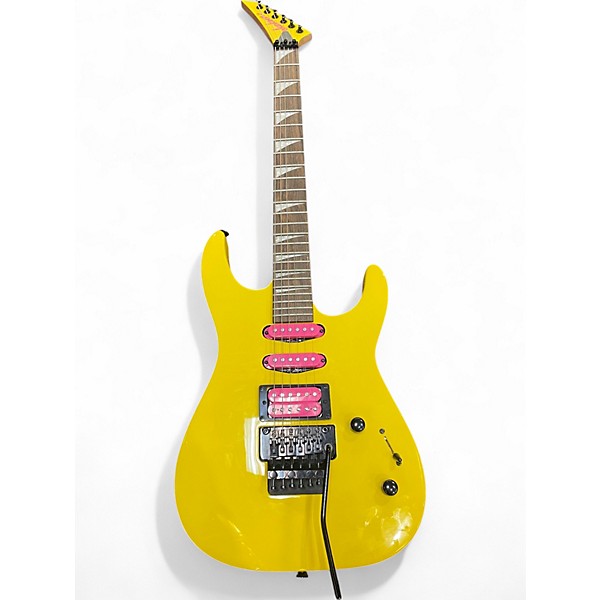 Used Jackson Dinky Standard Yellow Solid Body Electric Guitar