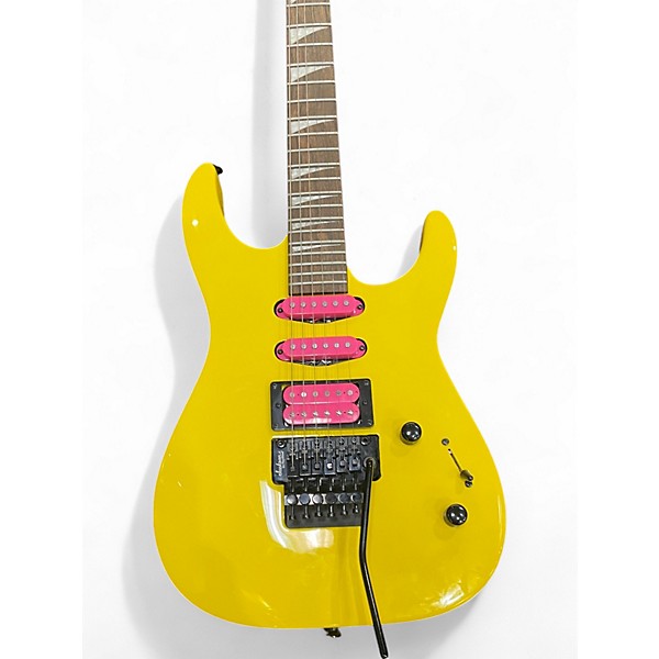 Used Jackson Dinky Standard Yellow Solid Body Electric Guitar