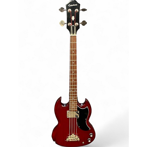 Used Epiphone SG Bass Red Electric Bass Guitar