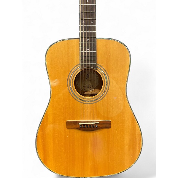 Used Samick D9 Antique Natural Acoustic Guitar