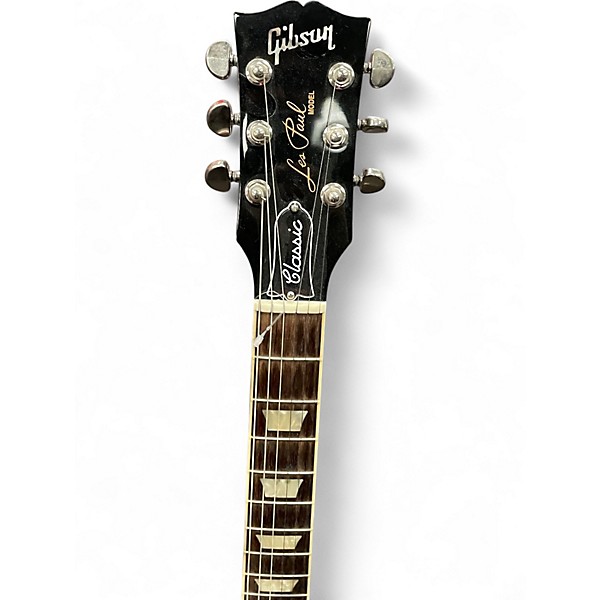 Used Gibson Les Paul Classic Black Solid Body Electric Guitar