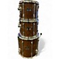 Used Yamaha 4 Piece  club custom Brown Drum Kit