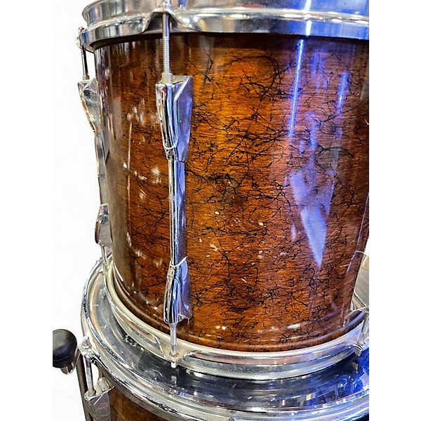 Used Yamaha 4 Piece  club custom Brown Drum Kit