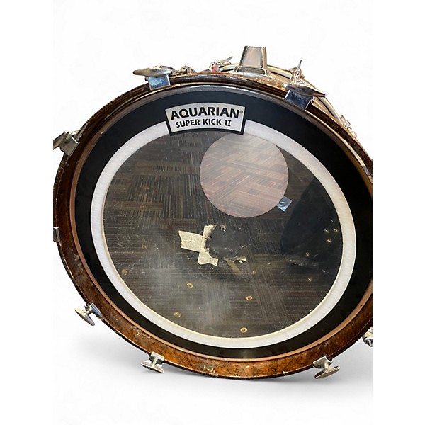 Used Yamaha 4 Piece  club custom Brown Drum Kit