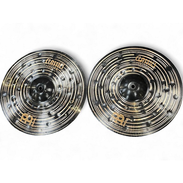 Used MEINL 14in Classic Customs Dark Hi-Hat Pair Cymbal