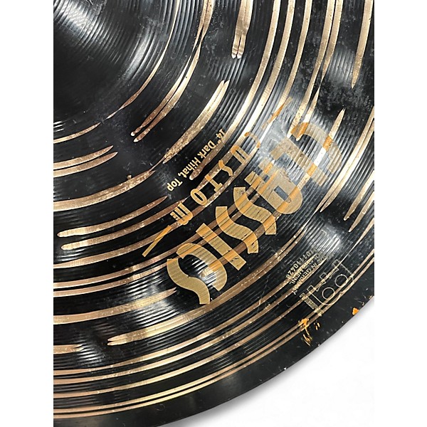 Used MEINL 14in Classic Customs Dark Hi-Hat Pair Cymbal
