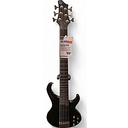 Used Ibanez BTB406QM Trans Black Electric Bass Guitar