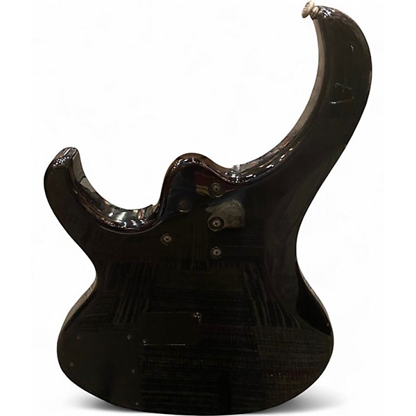 Used Ibanez BTB406QM Trans Black Electric Bass Guitar