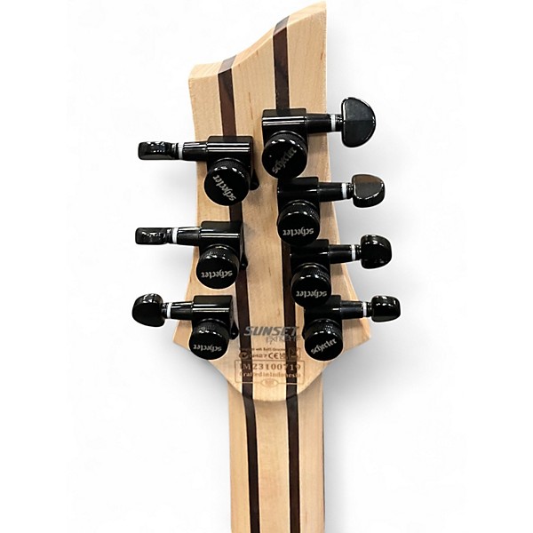 Used Schecter Guitar Research SUNSET EXTREME 7 Trans Gray Solid Body Electric Guitar