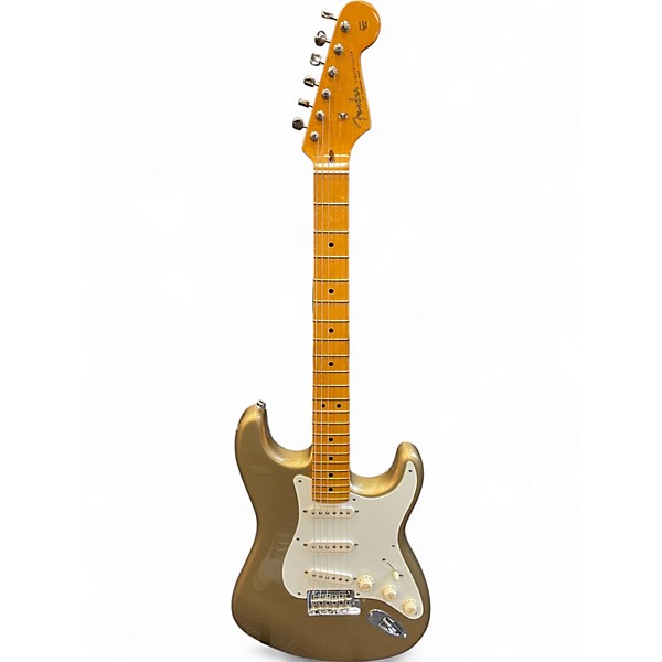 Used Fender Lincoln Brewster Signature Stratocaster Aztec Gold Solid Body Electric Guitar