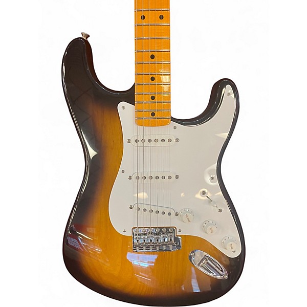 Used Fender 1957 NOS Stratocaster Custom Shop 2 Color Sunburst Hollow Body Electric Guitar