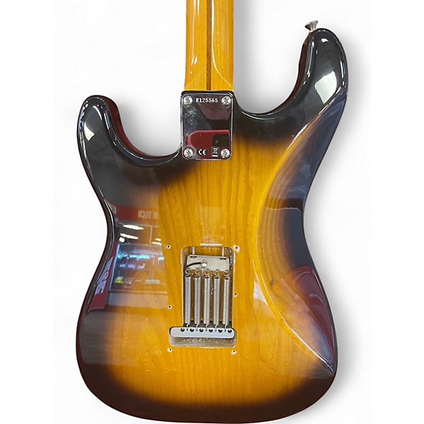 Used Fender 1957 NOS Stratocaster Custom Shop 2 Color Sunburst Hollow Body Electric Guitar