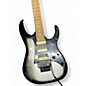 Used Ibanez RG450EX Black and Silver Solid Body Electric Guitar