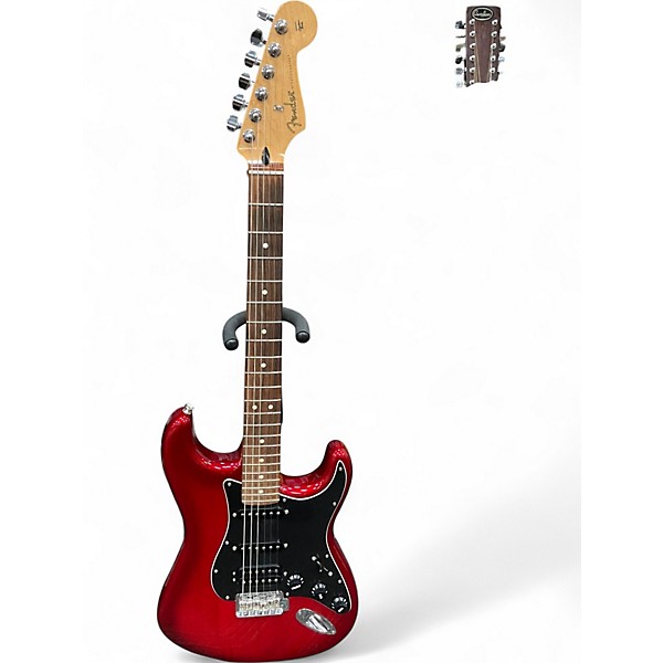 Used Fender LTD SPECIAL PLAYER STRATOCASTER HSS Red Solid Body Electric Guitar