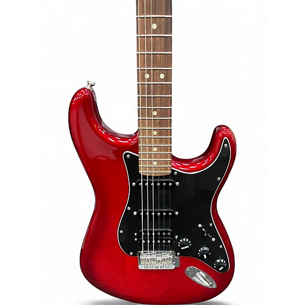 Used Fender LTD SPECIAL PLAYER STRATOCASTER HSS Red Solid Body Electric Guitar