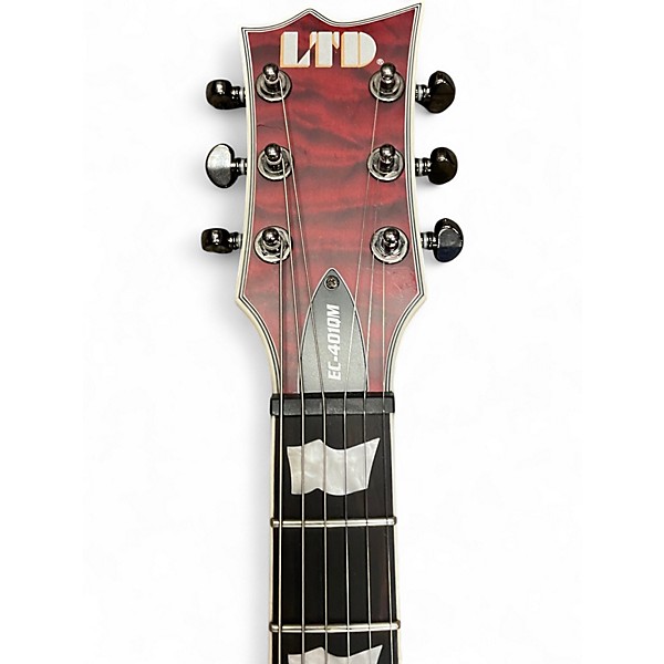 Used Ltd EC401QM Red Solid Body Electric Guitar