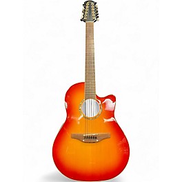 Used Ovation CC245HB 2 Color Sunburst 12 String Acoustic Electric Guitar