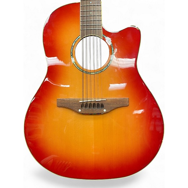 Used Ovation CC245HB 2 Color Sunburst 12 String Acoustic Electric Guitar