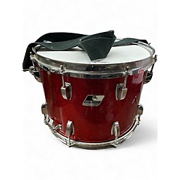 Used Ludwig 14X10 Marching Snare  Red Sparkle Drum
